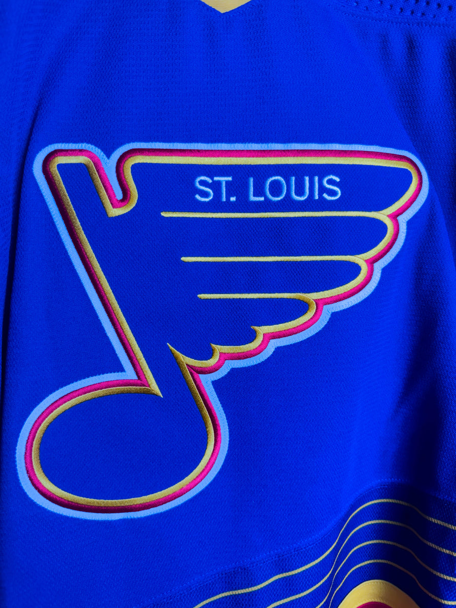St. Louis Blues Adidas MIC Pro Stock Hockey Practice Jersey Size