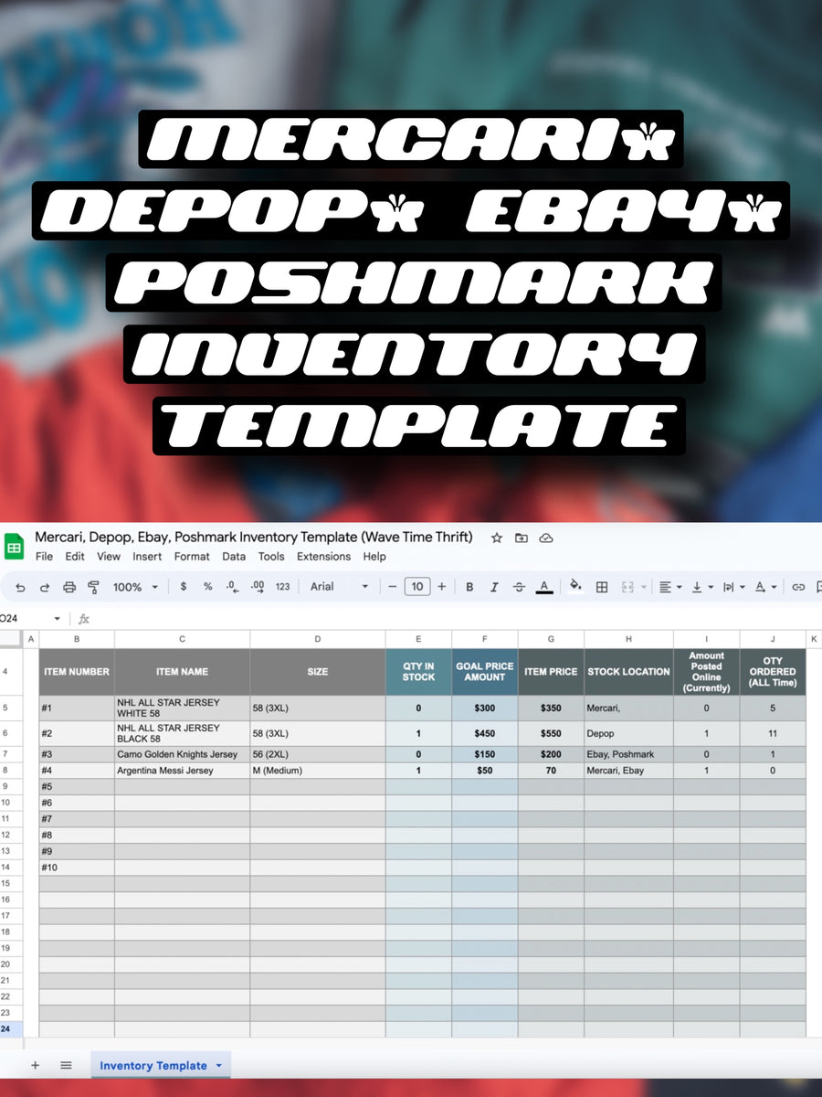 Poshmark Listing Template Tracker Clothing Reseller PDF Depop -  Canada