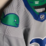 Carolina Hurricanes NHL Adidas MiC Team Issued Reverse Retro Whalers Jersey Size 58G (Goalie Cut)