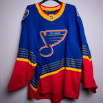 St. Louis Blues NHL Adidas MiC Team Issued 90's Vintage Jersey Size 60G (Goalie Cut)