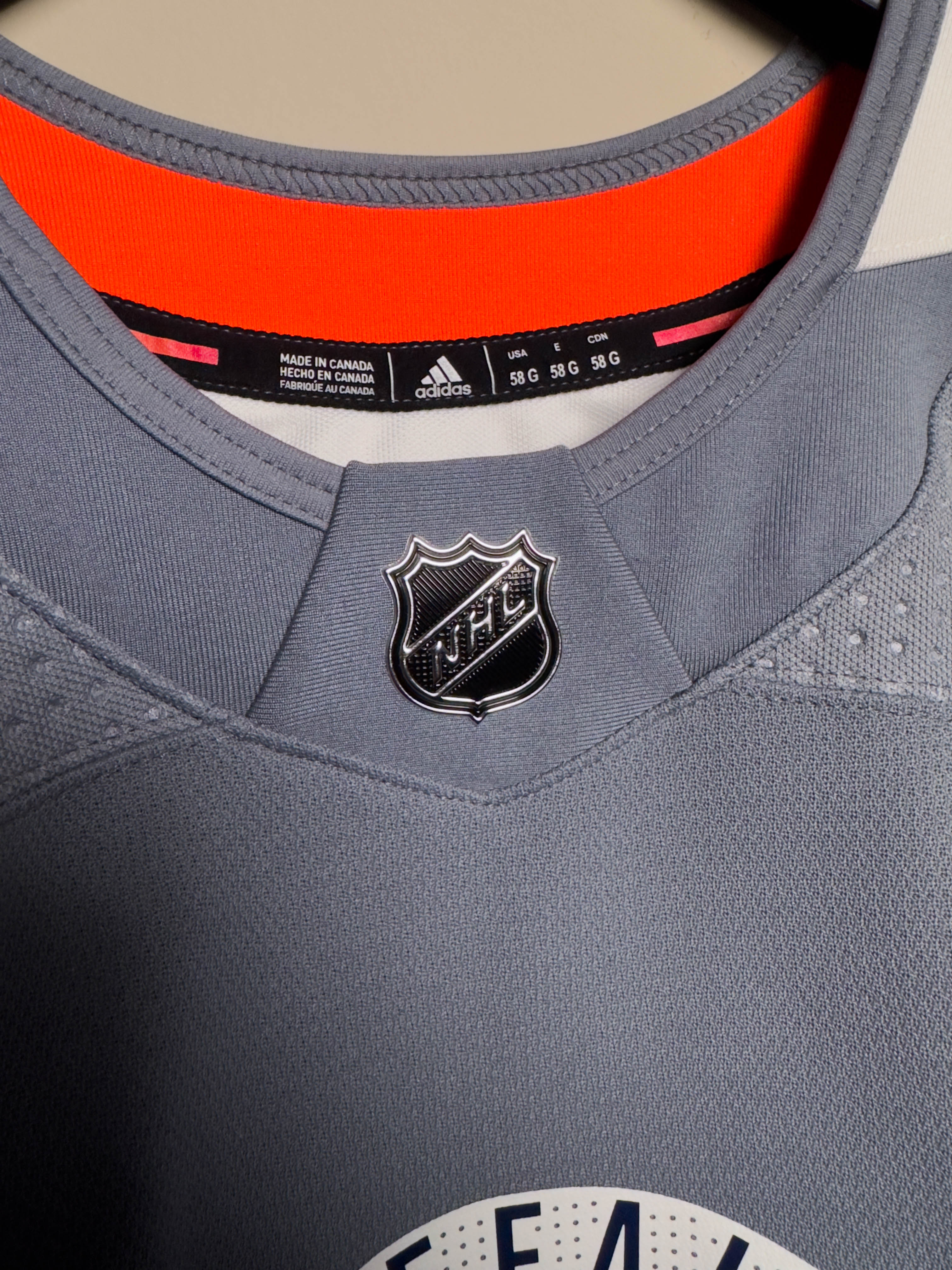 Tampa Bay Lightning NHL Adidas MiC Hockey Jersey Practice Sz 58 Made In  Canada