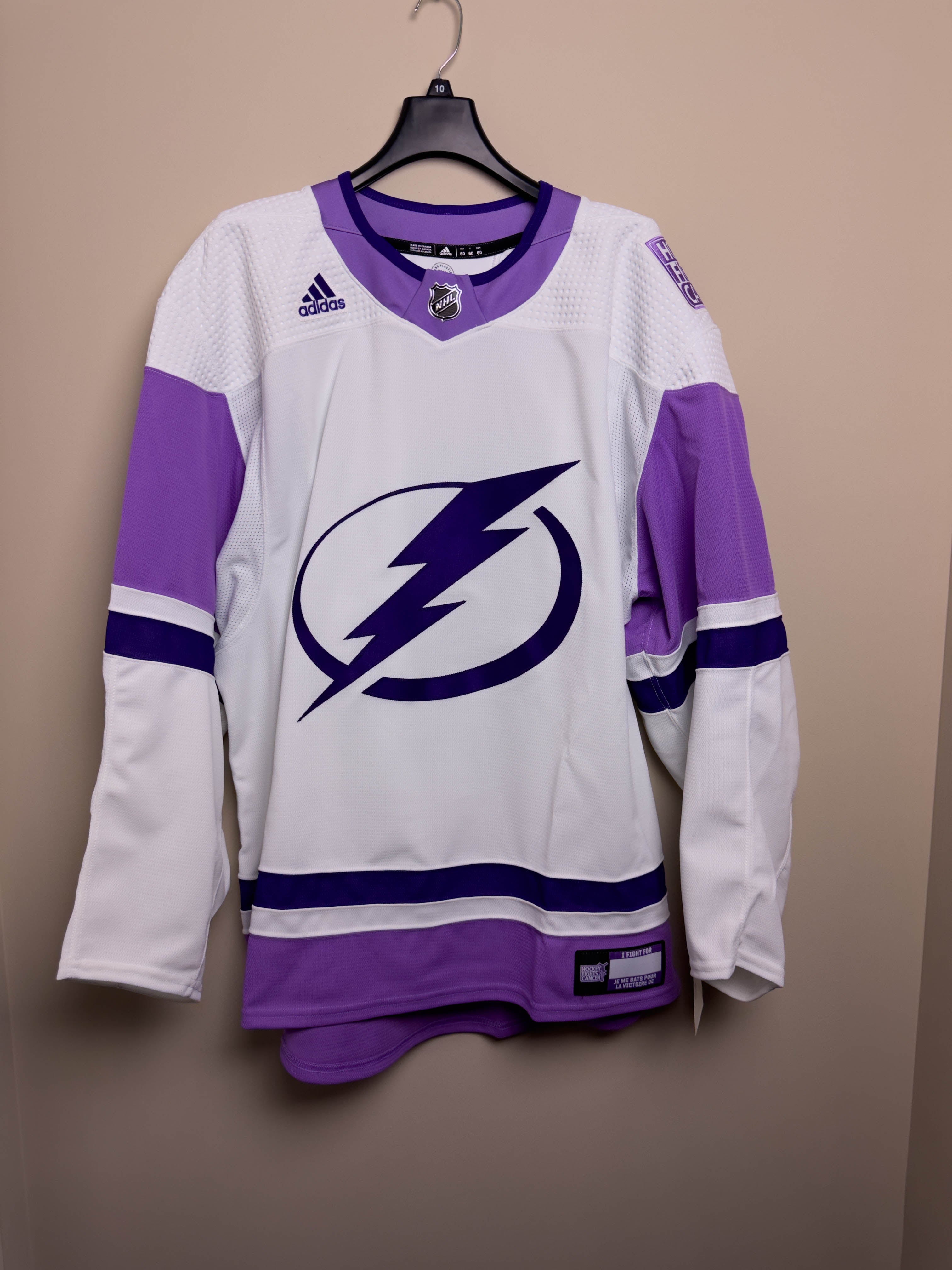 Team Issued NHL MiC Adidas Authentic Tampa Bay Lightning Hockey