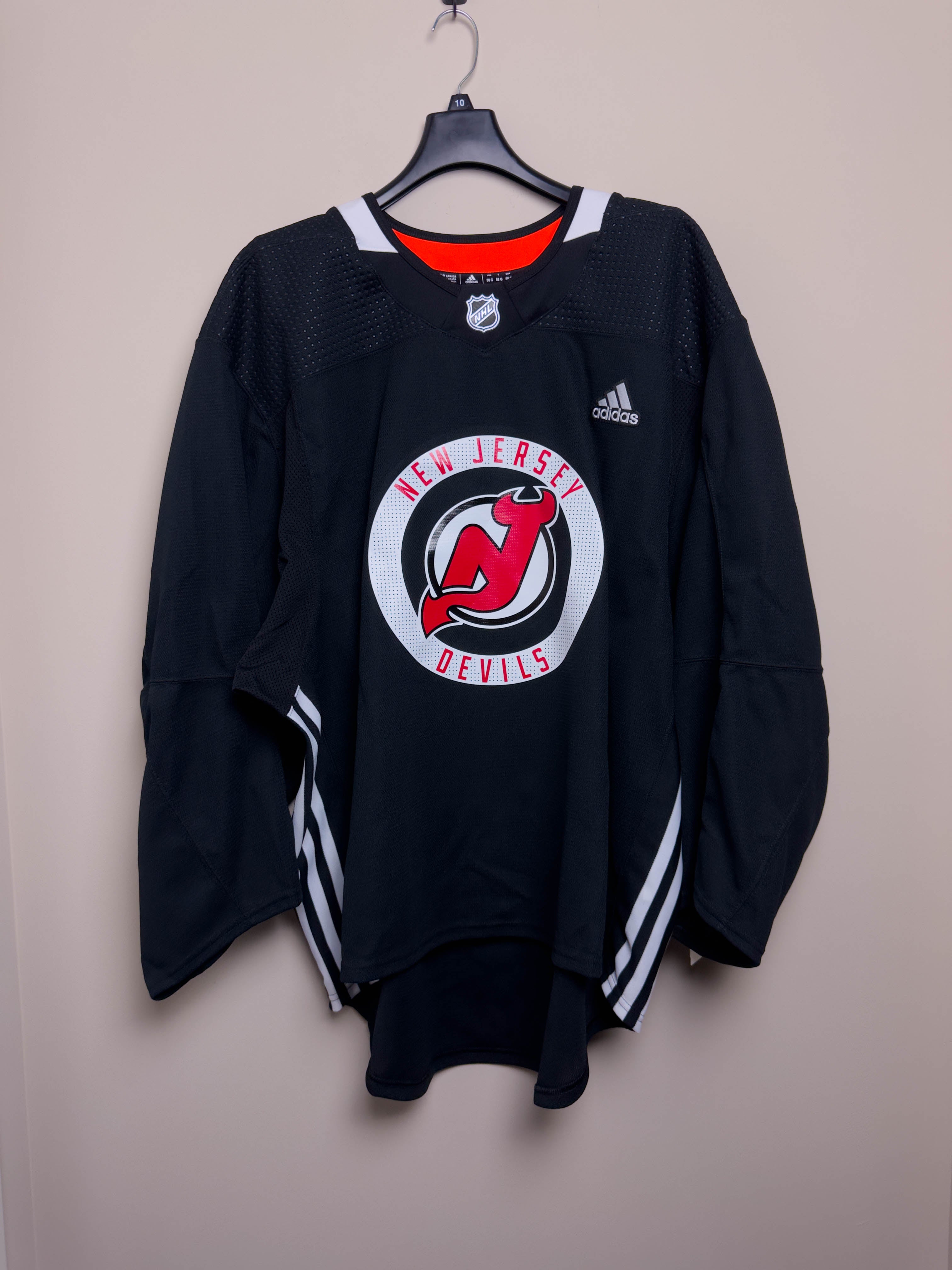 New Jersey Devils NHL Adidas MiC Team Issued Practice Jersey Size 58G (Goalie Cut)