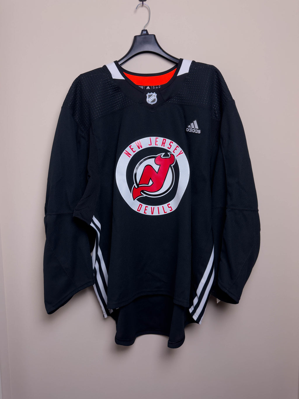 New Jersey Devils St. Patty's Day Warm-Up MiC Size 56 Adidas Jersey