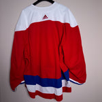 Washington Capitals NHL Adidas MiC Team Issued Red Alternate Jersey Size 58G (Goalie Cut Size)