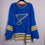 St. Louis Blues NHL Adidas Primegreen MiC Team Issued Alternate Jersey Size 60G (Goalie Cut)