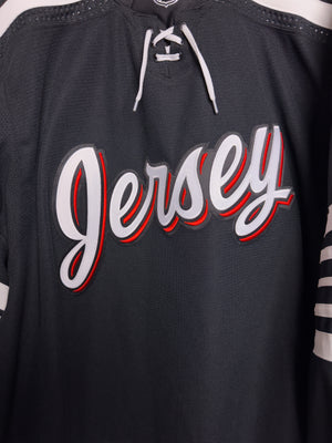 New Jersey Devils NHL Adidas Primegreen MiC Team Issued Alternate Jersey Size 58G (Goalie Cut)