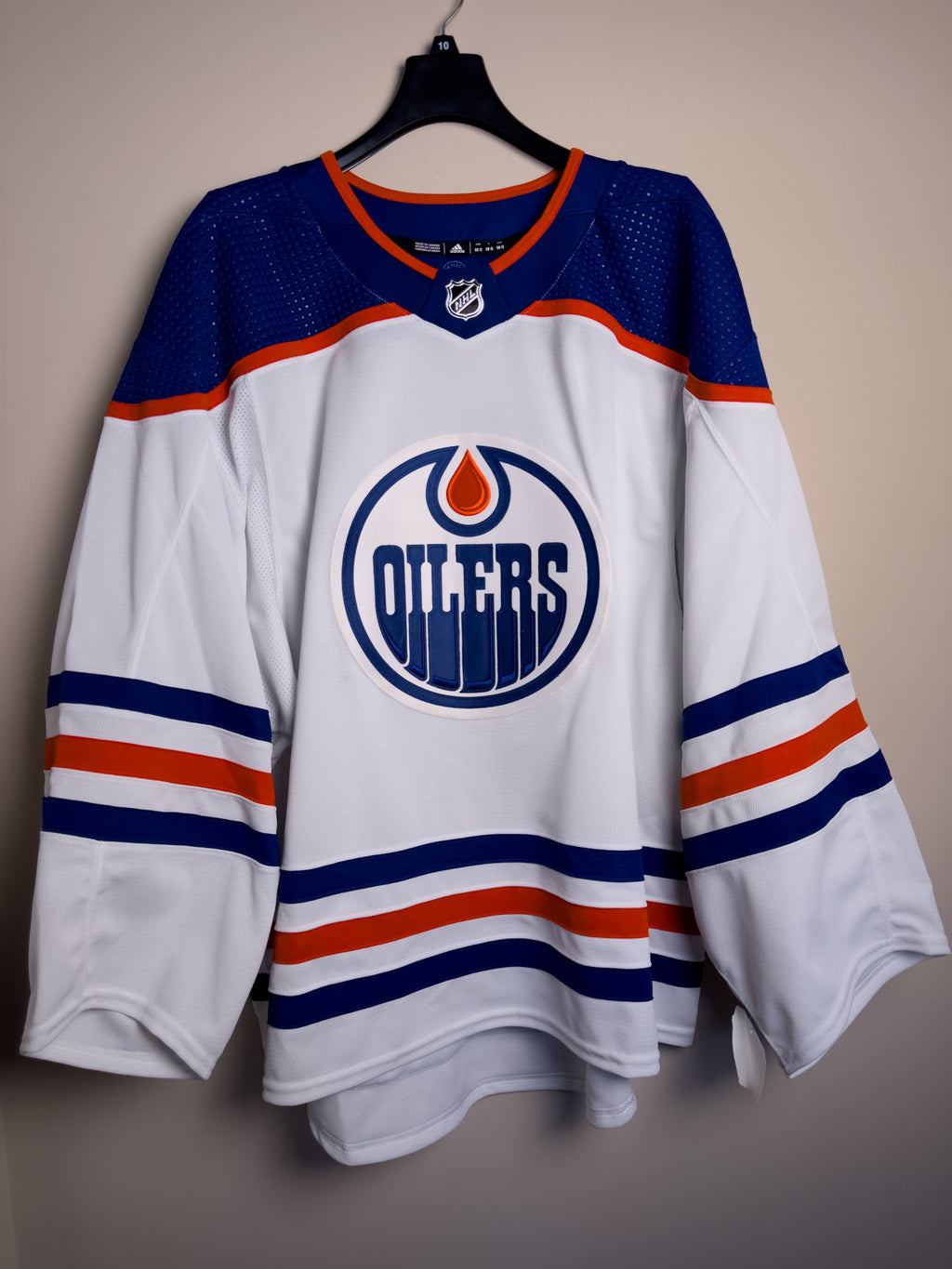 Edmonton Oilers NHL Adidas MiC Team Issued Away Jersey Size 58G (Goalie Cut)