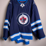 Winnipeg Jets NHL Adidas MiC Team Issued Home Jersey Size 58G (Goalie Cut)