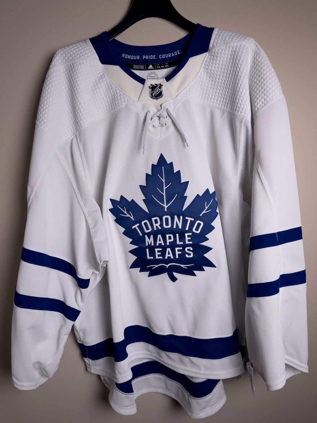 Toronto Maple Leafs NHL Adidas Primegreen MiC Team Issued Away Jersey Size 60G (Goalie Cut)