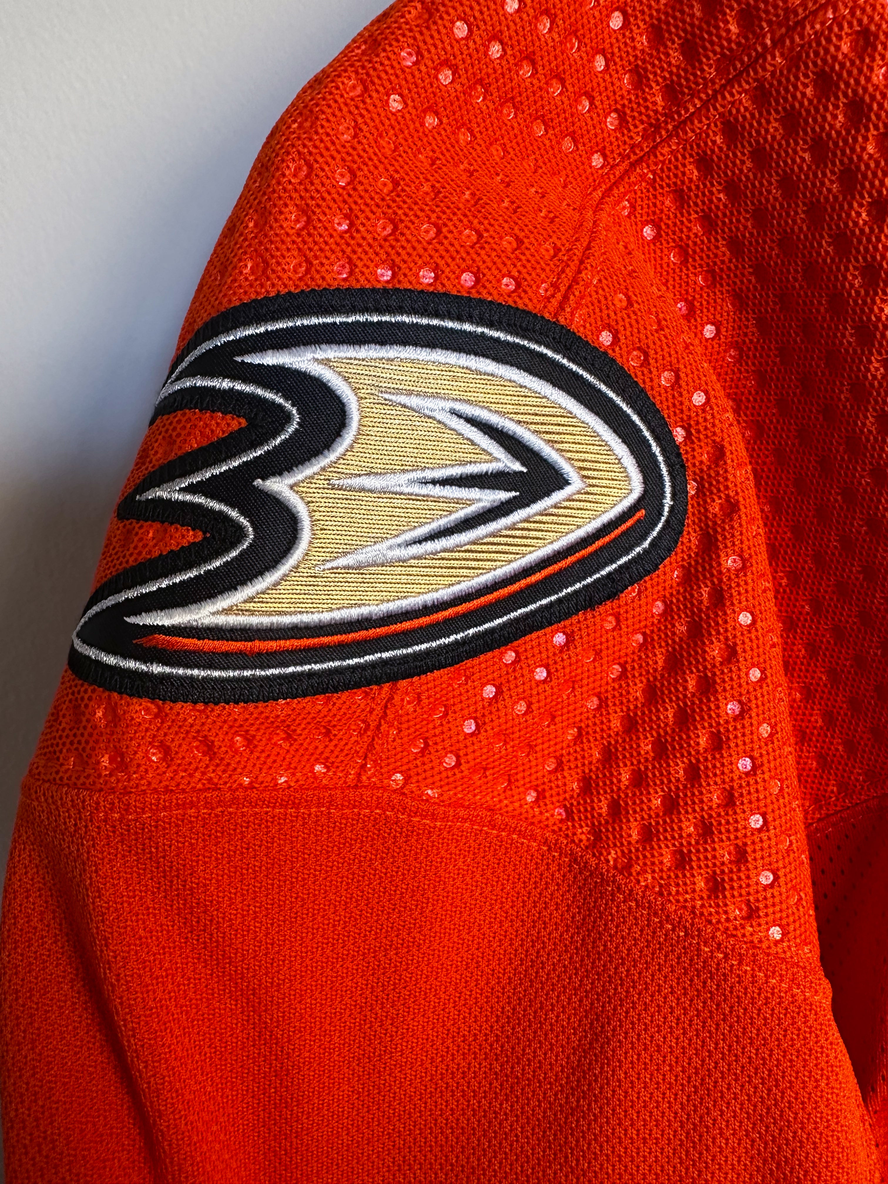 Anaheim Ducks NHL Adidas MiC Team Issued Alternate Jersey Size 60G (Goalie Cut)