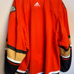 Anaheim Ducks NHL Adidas MiC Team Issued Alternate Jersey Size 60G (Goalie Cut)