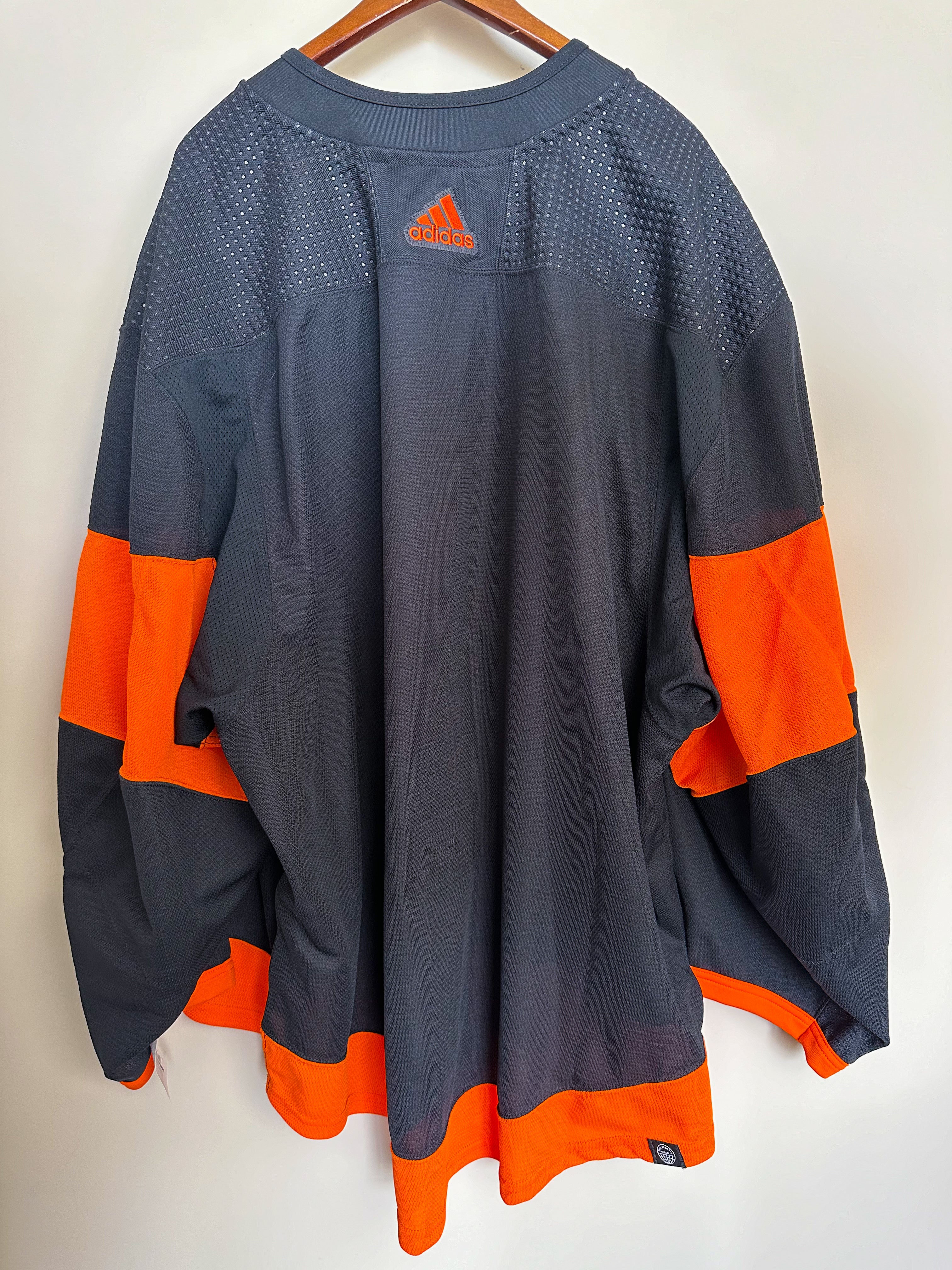 Philadelphia Flyers NHL Adidas MiC Primegreen Team Issued Alternate Jersey Size 60G (Goalie Cut)