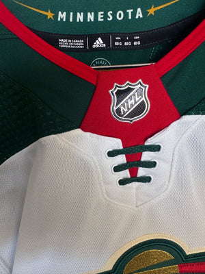 Minnesota Wild NHL Adidas MiC Primegreen Team Issued Away Jersey Size 60G (Goalie Cut)