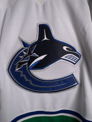 Vancouver Canucks NHL Adidas MiC Team Issued Away Jersey Size 58G (Goalie Cut)