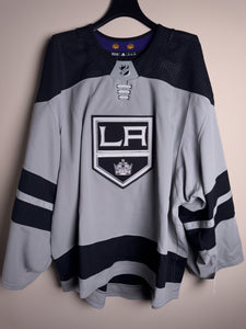 Los Angeles Kings NHL Adidas MiC Team Issued Gray Alternate Jersey Size 60G (Goalie Cut)