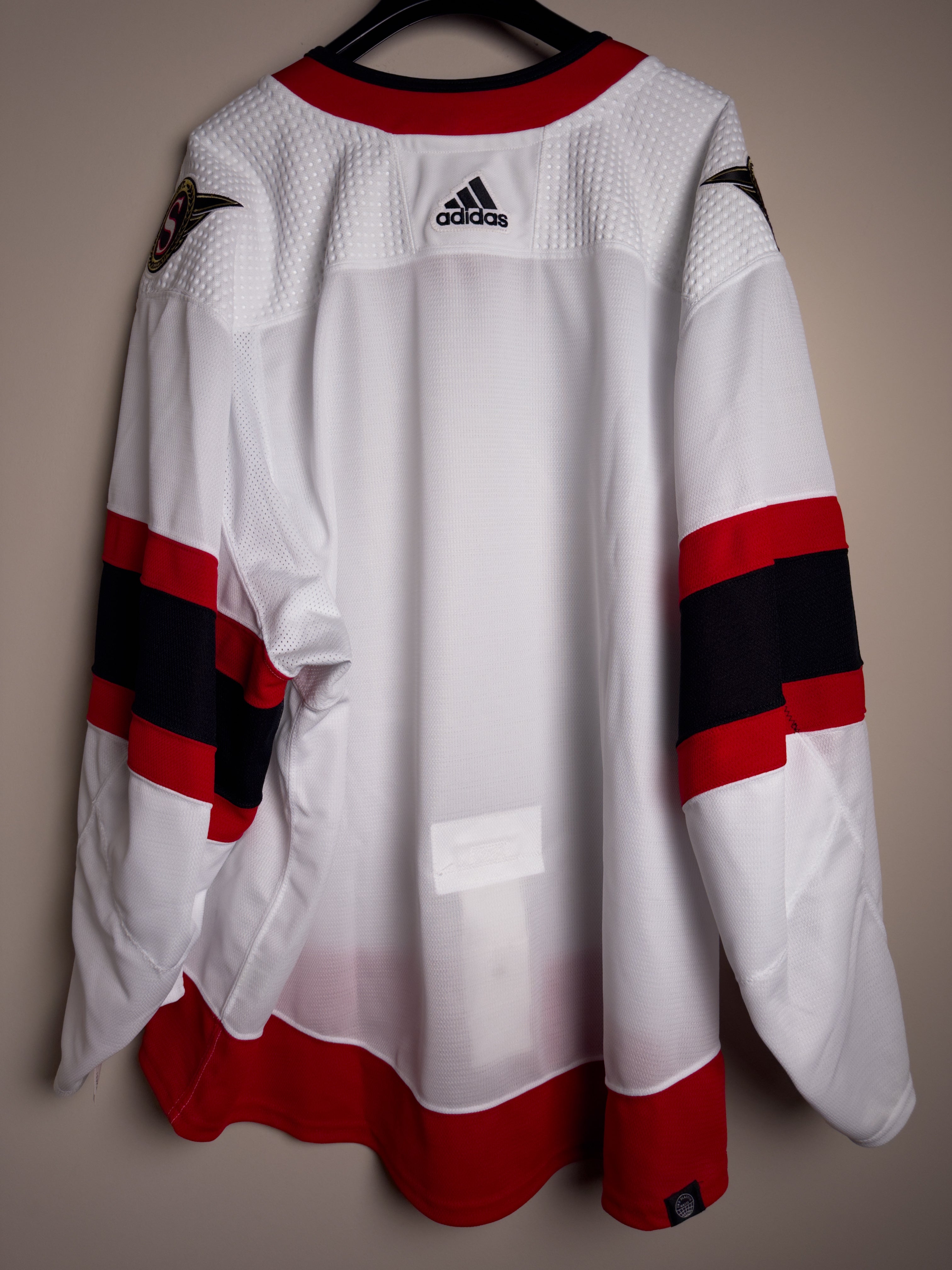 Ottawa Senators NHL Adidas MiC Team Issued Primegreen Away Jersey Size 58G (Goalie Cut)