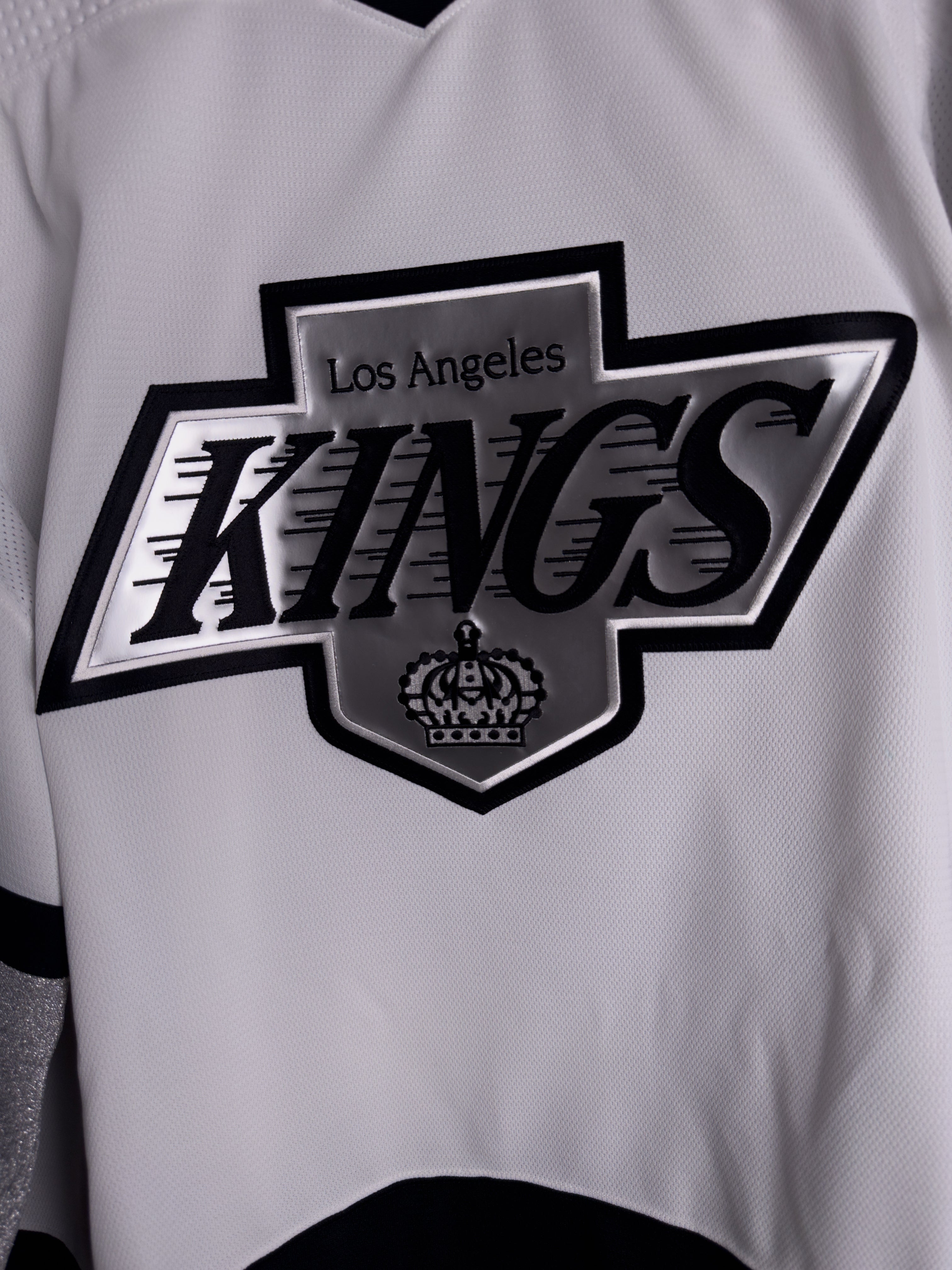 Los Angeles Kings NHL Adidas MiC Primegreen Team Issued Alternate Jersey Size 60G (Goalie Cut)