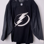 Tampa Bay Lightning NHL Adidas MiC Team Issued Black Alternate Jersey Size 58G (Goalie Cut)