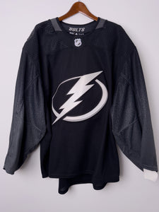 Tampa Bay Lightning NHL Adidas MiC Team Issued Black Alternate Jersey Size 58G (Goalie Cut)