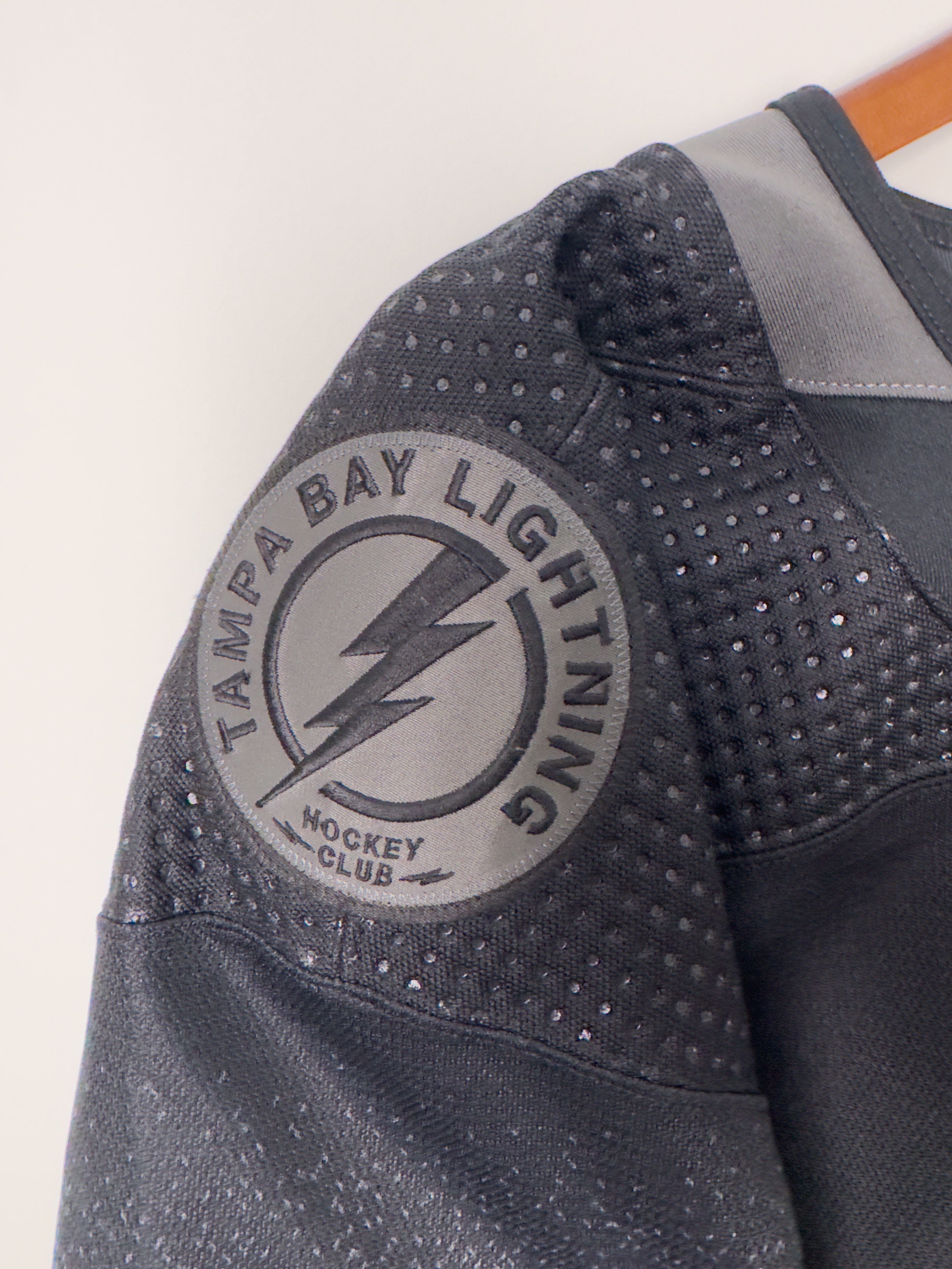 Tampa Bay Lightning NHL Adidas MiC Team Issued Black Alternate Jersey Size 58G (Goalie Cut)