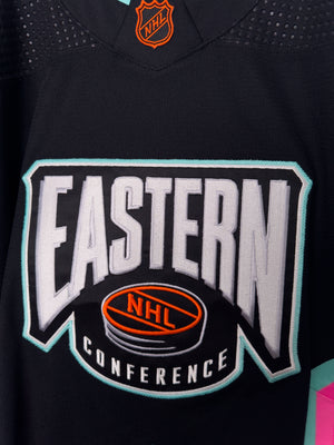 2023 NHL ALL STAR EASTERN CONFERENCE AUTHENTIC ADIDAS JERSEY BLACK - Size 60G (Goalie Cut Jersey) 