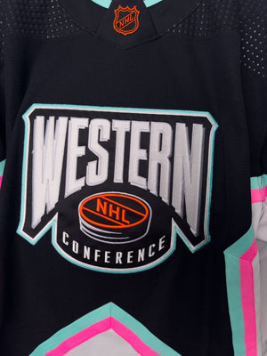 2023 NHL ALL STAR WESTERN CONFERENCE AUTHENTIC ADIDAS JERSEY BLACK - Size 58 (Player Size)