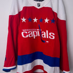 Washington Capitals NHL Adidas MiC Team Issued Red Alternate Jersey Size 60G (Goalie Cut Size)