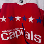 Washington Capitals NHL Adidas MiC Team Issued Red Alternate Jersey Size 60G (Goalie Cut Size)