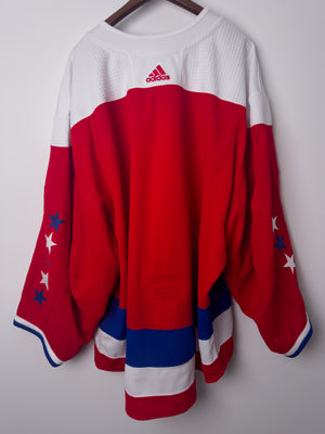 Washington Capitals NHL Adidas MiC Team Issued Red Alternate Jersey Size 60G (Goalie Cut Size)