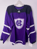 Holy Cross Crusaders NCAA Adidas Made in Canada Team Issued  Purple/Black Size 54