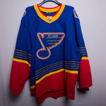 St. Louis Blues NHL Adidas MiC Team Issued 90's Vintage Jersey Size 58G (Goalie Cut)