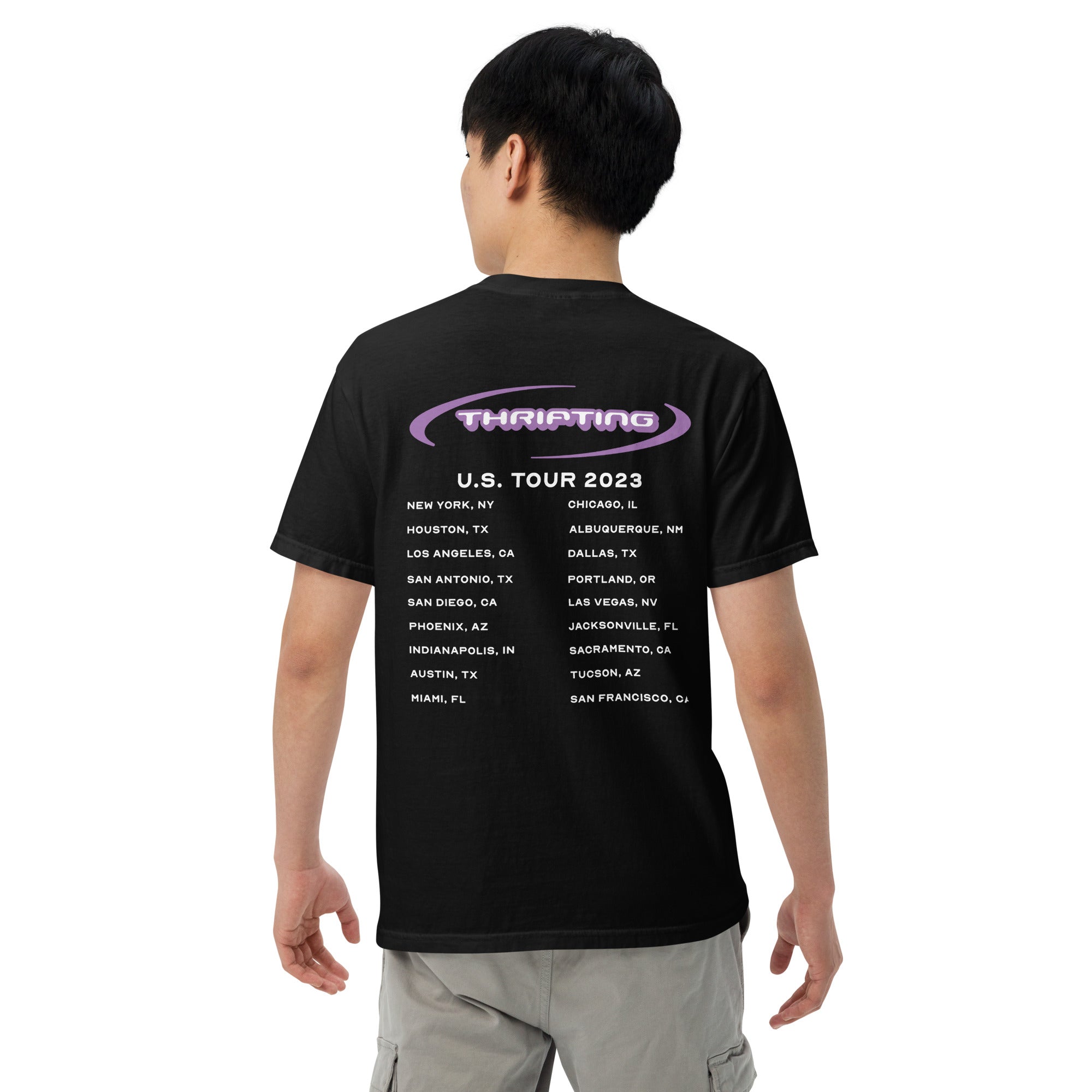 "Thrifting Tour" Vintage Y2K Black T-Shirt