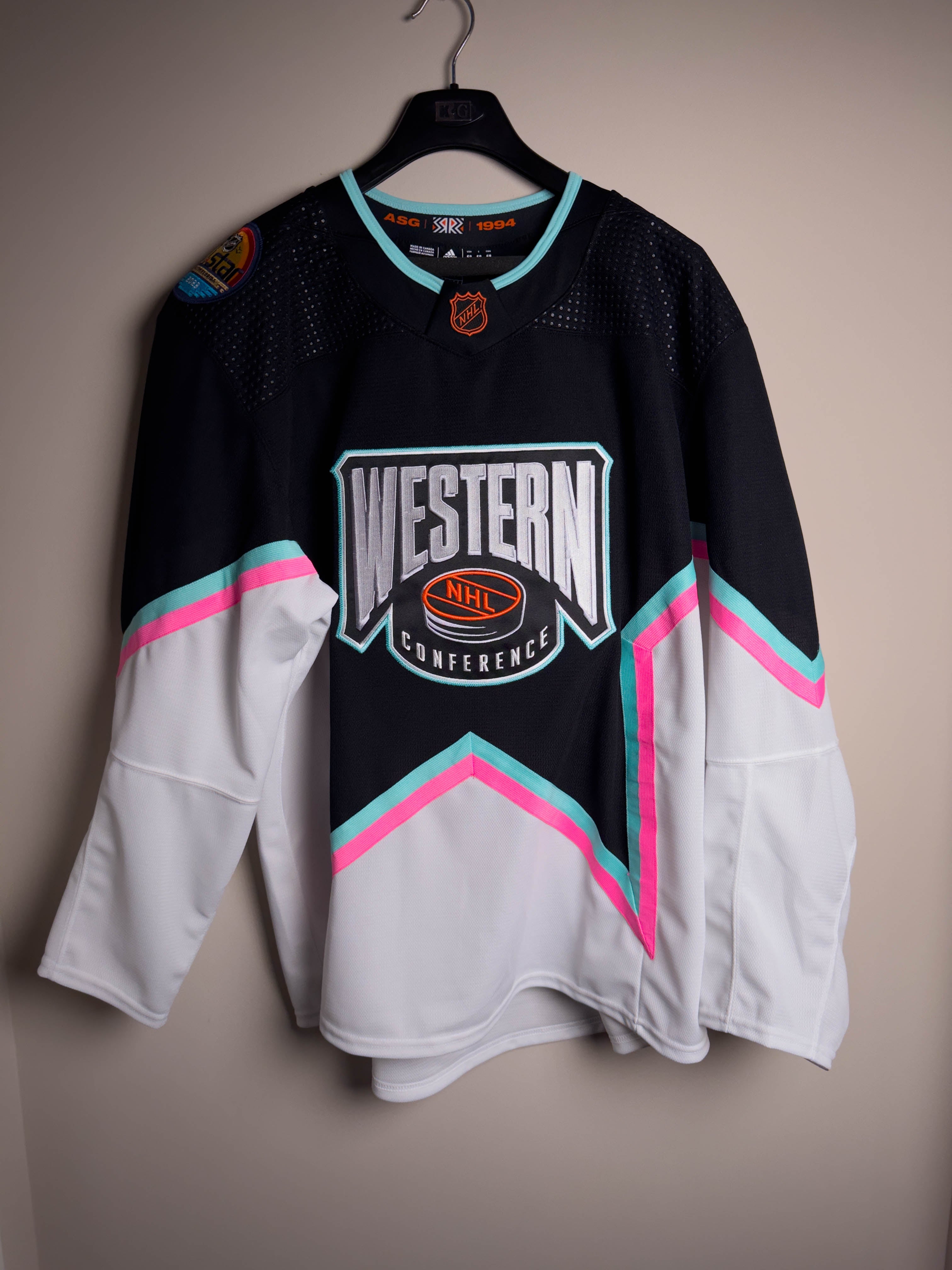 2023 NHL ALL STAR WESTERN CONFERENCE AUTHENTIC ADIDAS JERSEY BLACK - Size 58