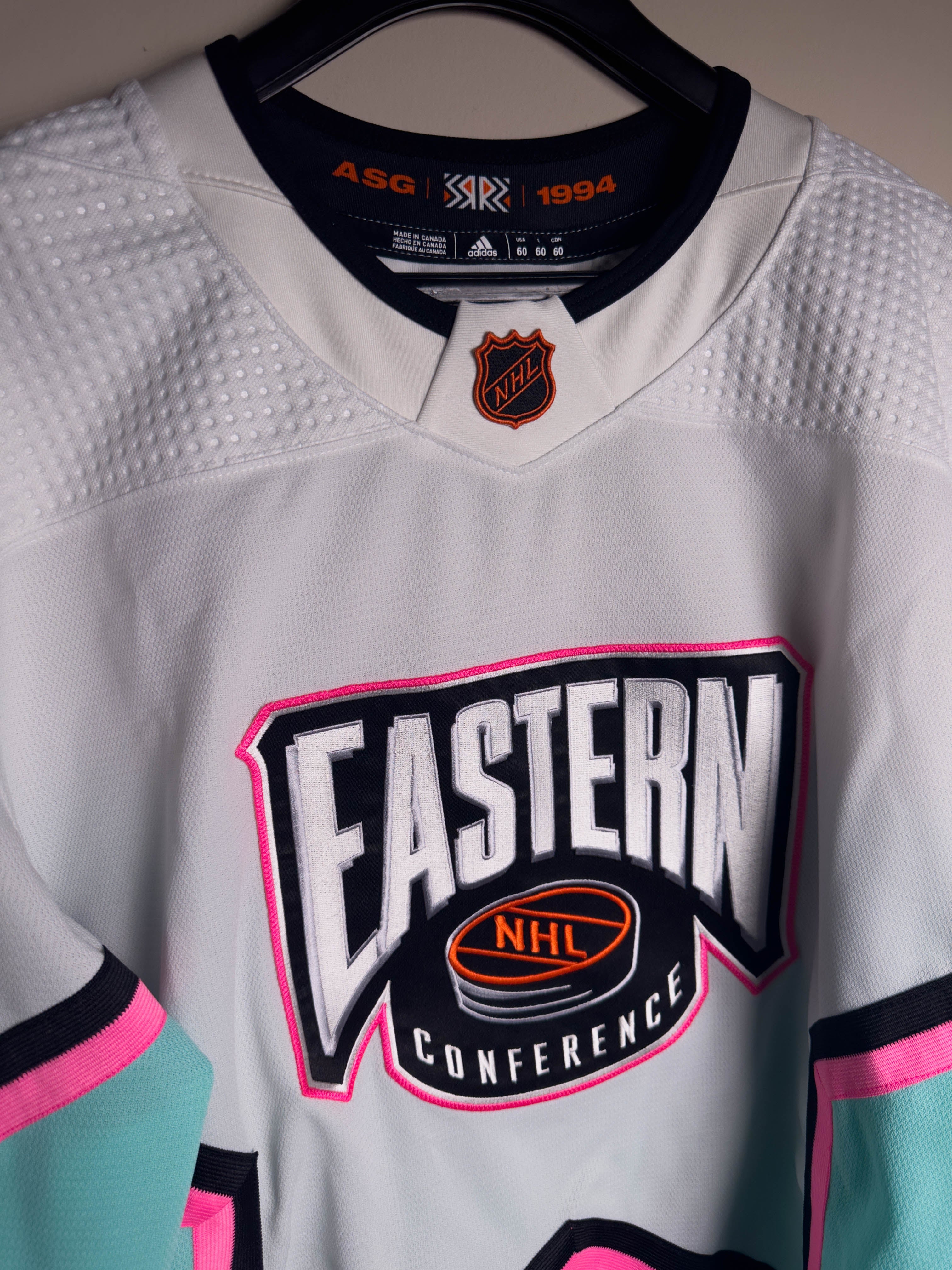 2023 NHL ALL STAR EASTERN CONFERENCE AUTHENTIC ADIDAS JERSEY WHITE