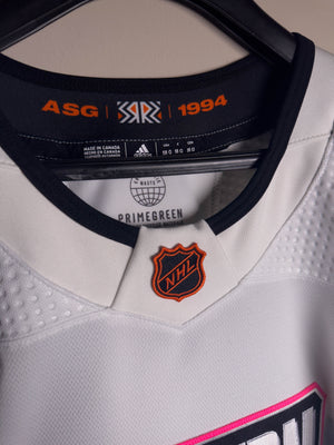 2023 NHL ALL STAR WESTERN CONFERENCE AUTHENTIC ADIDAS JERSEY WHITE - Size 58G (Goalie Cut Jersey)