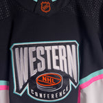 2023 NHL ALL STAR WESTERN CONFERENCE AUTHENTIC ADIDAS JERSEY BLACK - Size 60 (Player Size)