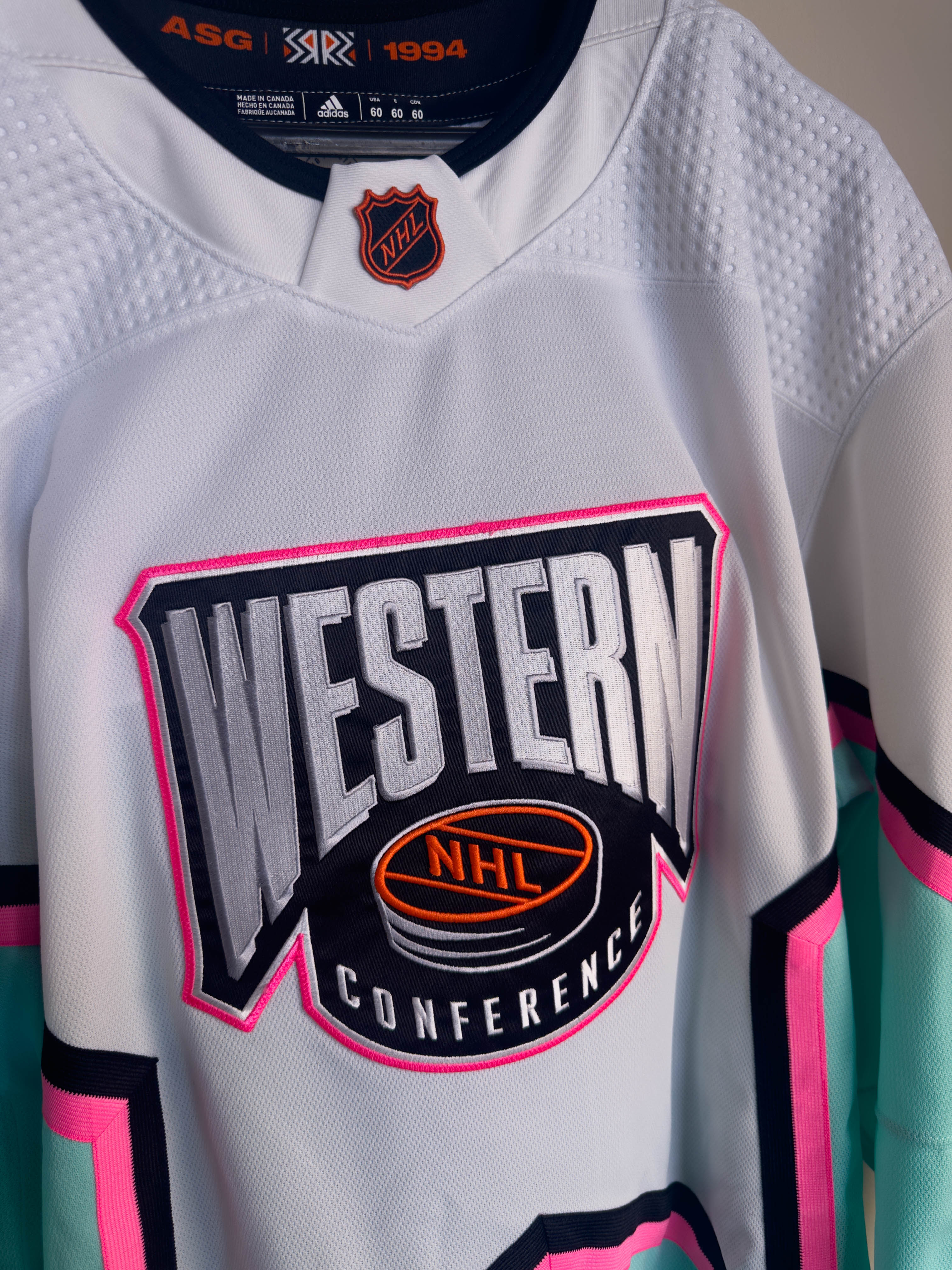 2023 NHL ALL STAR WESTERN CONFERENCE AUTHENTIC ADIDAS JERSEY WHITE