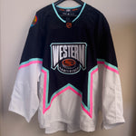 2023 NHL ALL STAR WESTERN CONFERENCE AUTHENTIC ADIDAS JERSEY BLACK - Size 60G (Goalie Cut Jersey)